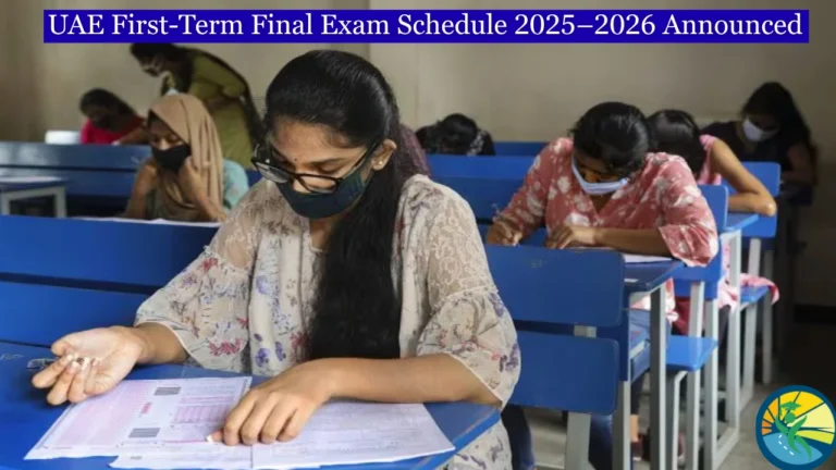 UAE First-Term Final Exam Schedule 2025–2026 Announced